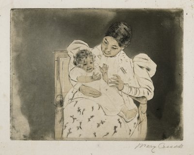 The Barefooted Child, c. 1896-1897 by Mary Cassatt